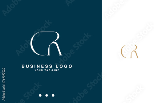 CR, RC, C, R, Abstract Letters Logo monogram