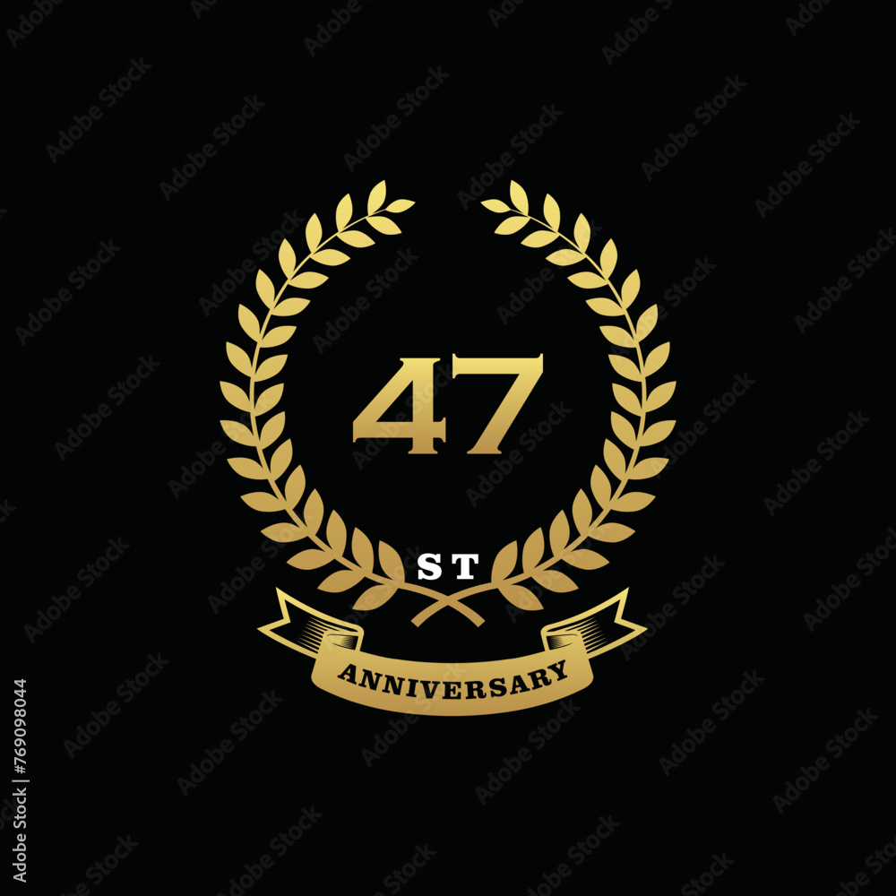 47 th anniversary logo gold 47 th anniversary logo gold