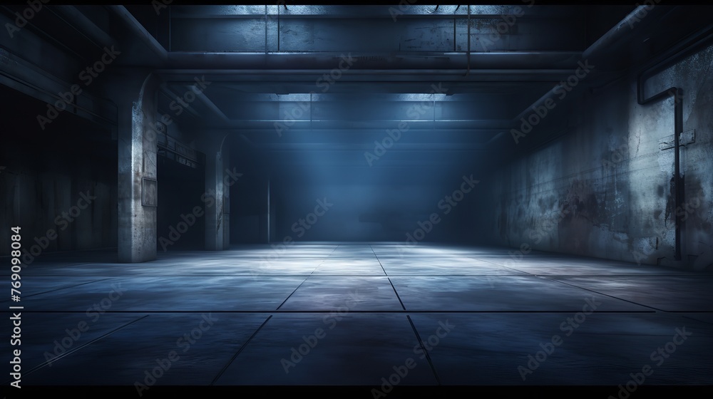 Dark Street Asphalt Abstract Dark Blue Background

