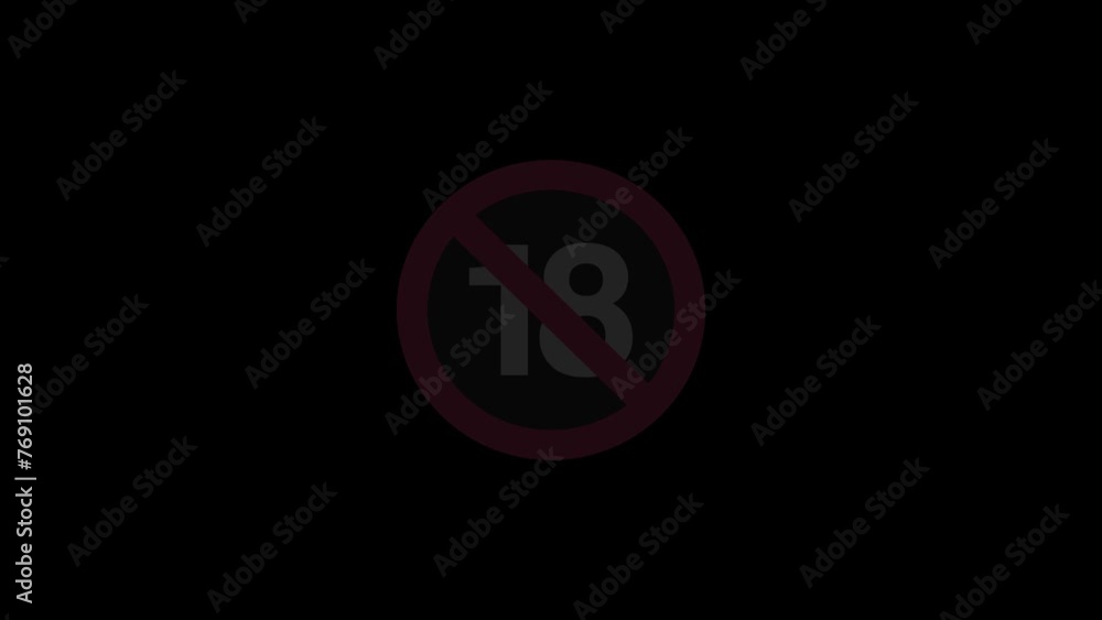 18 pius sign red circle crossed out for prohibition prevent illegal things 18 pius sign red circle crossed out for prohibition prevent illegal things