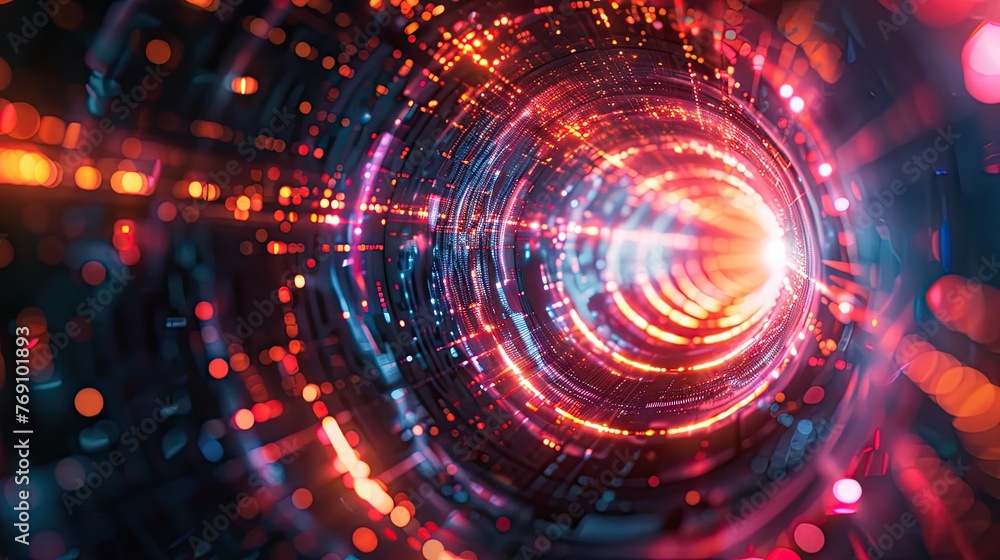 A swirling, chaotic blend of abstract shapes and colors representing the convergence of cutting-edge technology and dynamic forces A swirling, chaotic blend of abstract shapes and colors representing the convergence of cutting-edge technology and dynamic forces