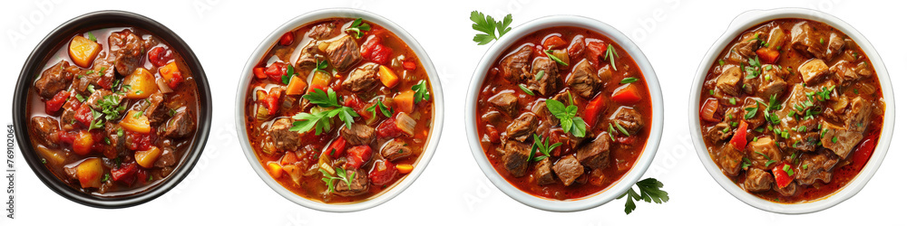 Goulash Hyperrealistic Highly Detailed Isolated On Transparent Background Png File