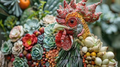 Art pieces and design projects created using upcycled food materials, emphasizing the aesthetic value and environmental benefits of reusing food waste in creative ways