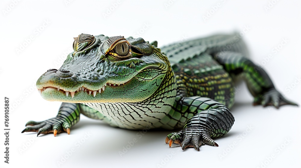 Obraz premium Crocodile isolated on a white background