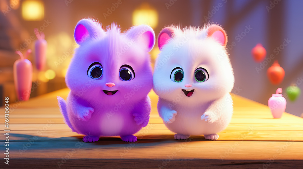 Animal Friends. Charismatic Cartoon Characters Animal Friends. Charismatic Cartoon Characters