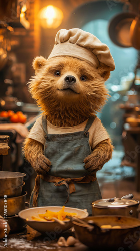 Bear Chef in the Kitchen