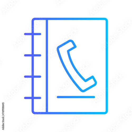 Phone Book Vector Icon