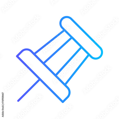 Push Pin Vector Icon