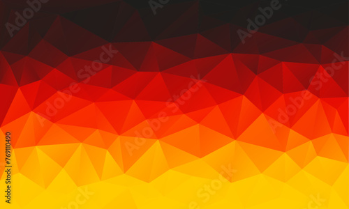 low poly german flag vector illustration  photo