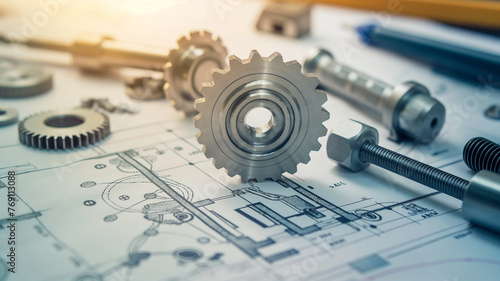 Mechanical Engineering Gears and Technical Drawings