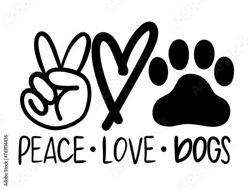 Peace love dogs hand sign peaceout