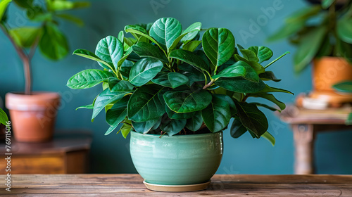 Closeup of Ficus Plant