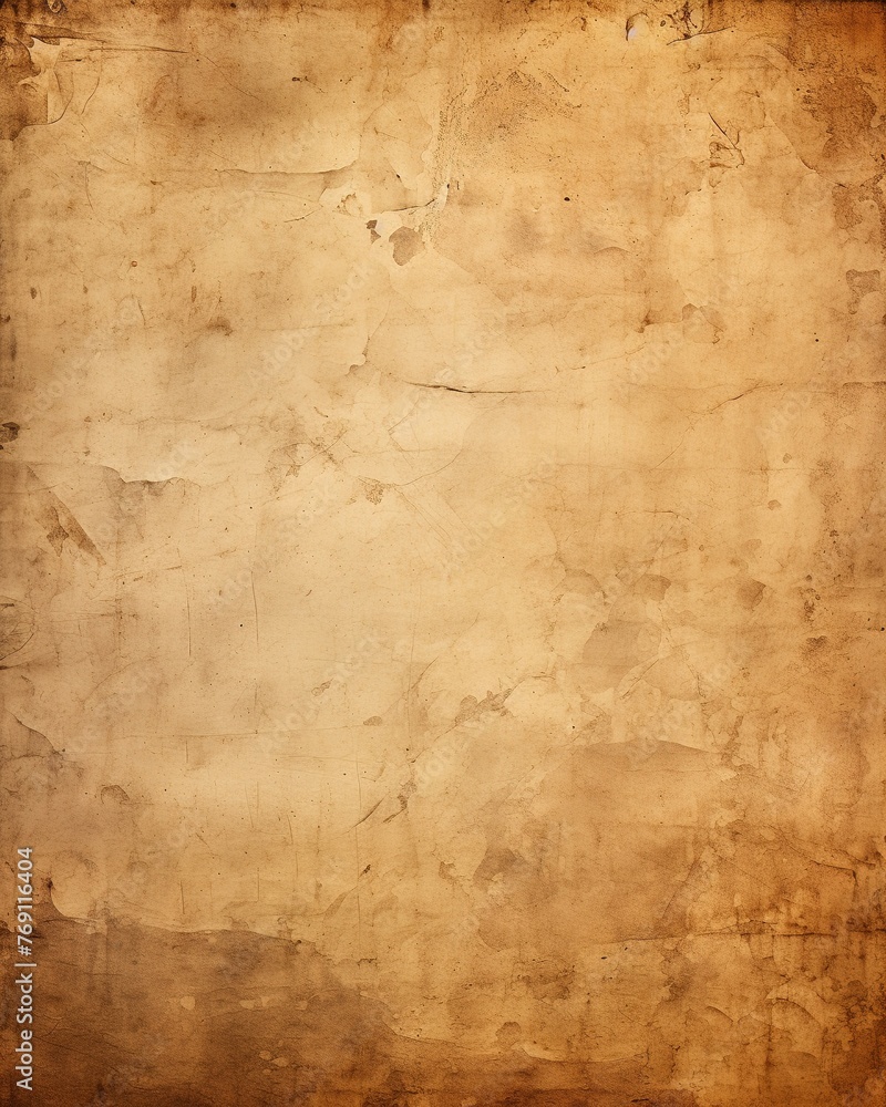 Grunge background, Old paper texture with stains and scratches, Ai Generated