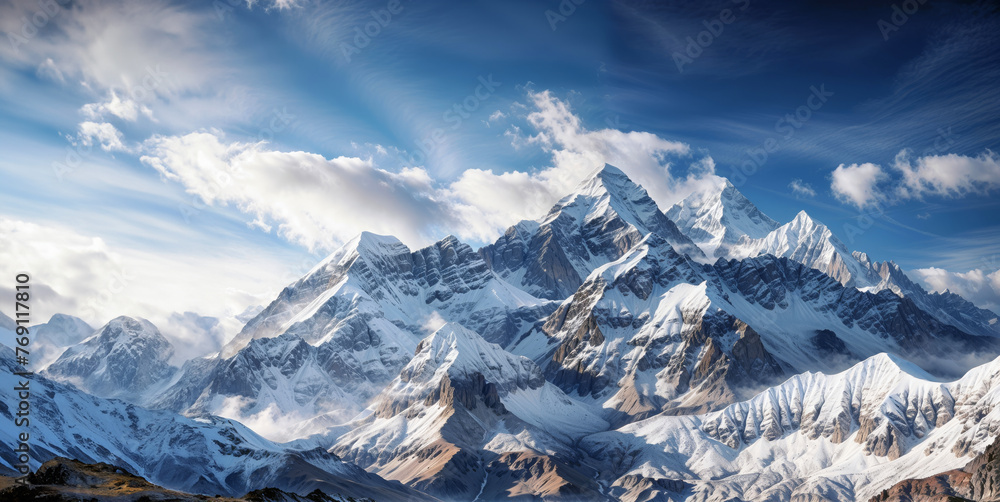 Everest Mountain peak.
