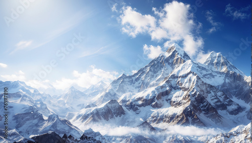 Everest Mountain peak.