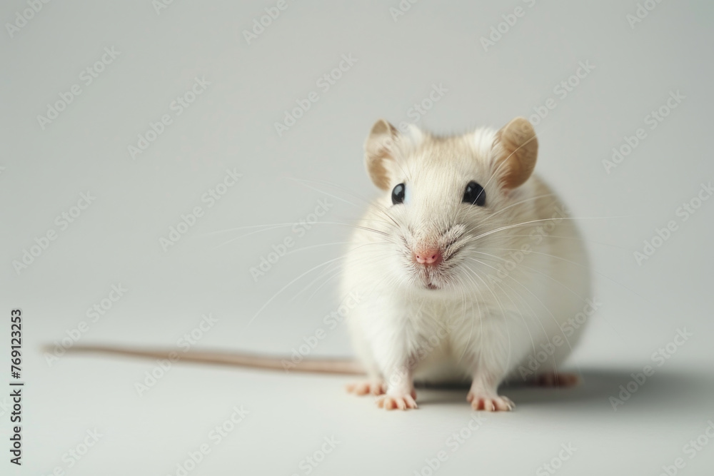 A purebred rodent poses for a portrait in a studio with a solid color background during a pet photoshoot.
A purebred rodent poses for a portrait in a studio with a solid color background during a pet photoshoot.
