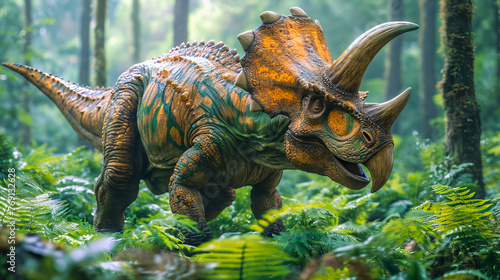 Triceratops in Nature.Jurassic Giant © EwaStudio