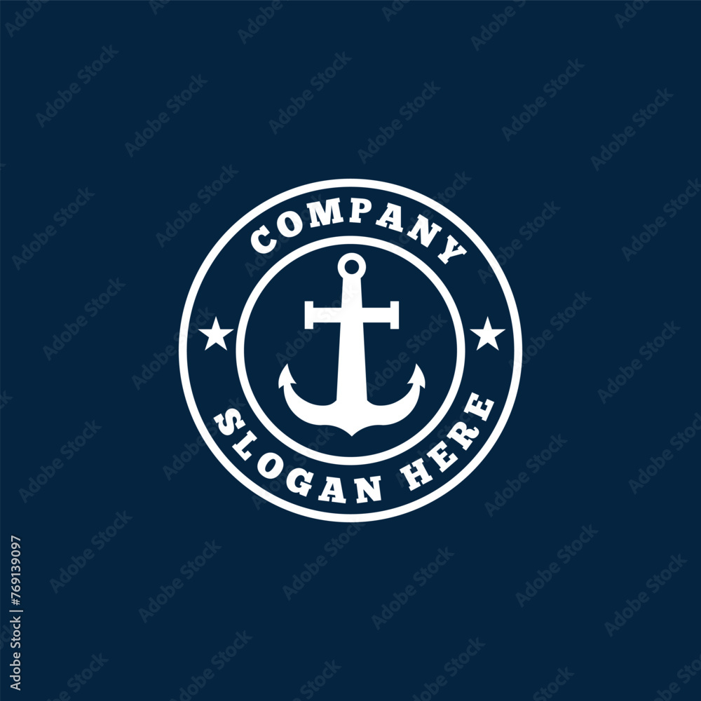 anchor logo icon vector illustration anchor logo icon vector illustration