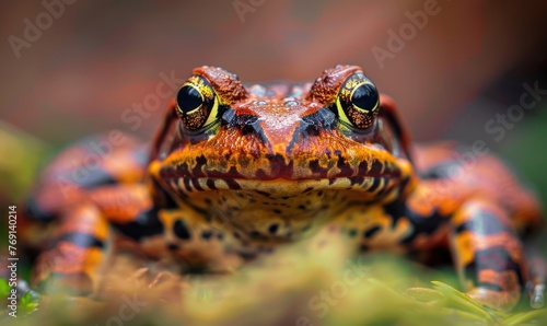 Close-up portrait of a Rana arvalis