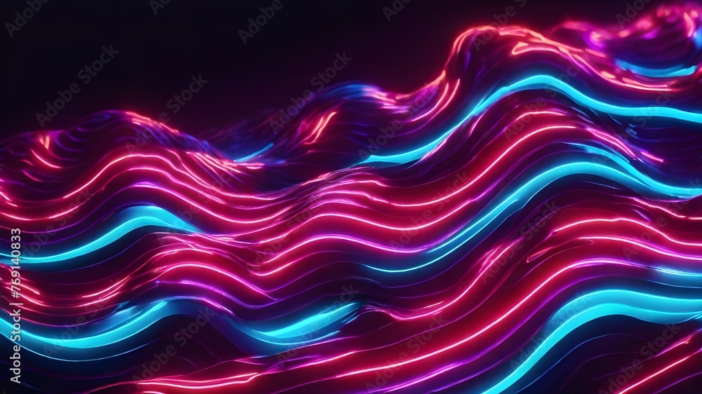 Abstract Neon Waves Background
Abstract Neon Waves Background