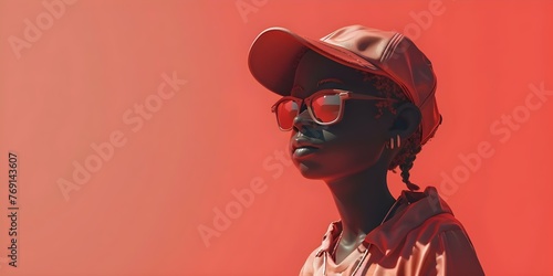 3D rendering of a unique hiphop character in modern urban animation style embodying hiphop culture. Concept 3D Rendering, Hip hop Character, Urban Animation, Hip hop Culture, Modern Style