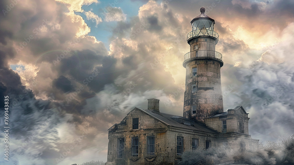Solitary Sentinel: A Haunting Abandoned Lighthouse