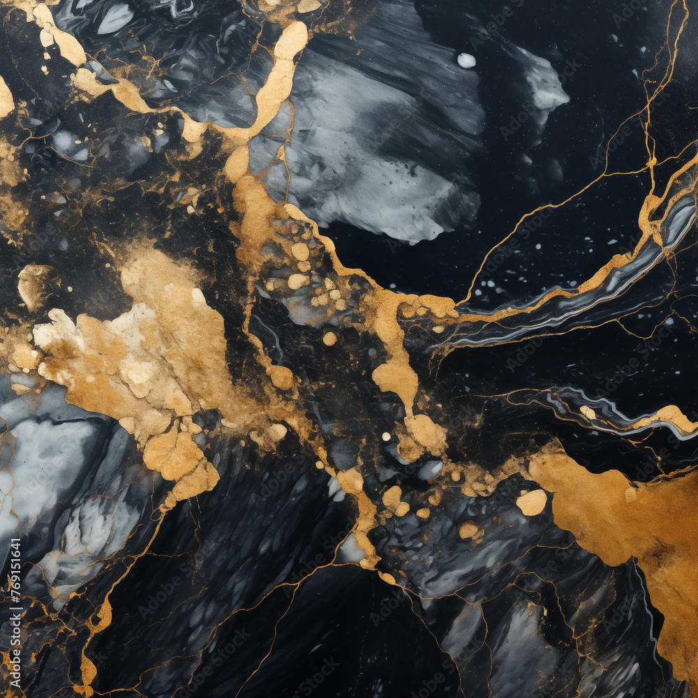 Gold and Black marble background Gold and Black marble background