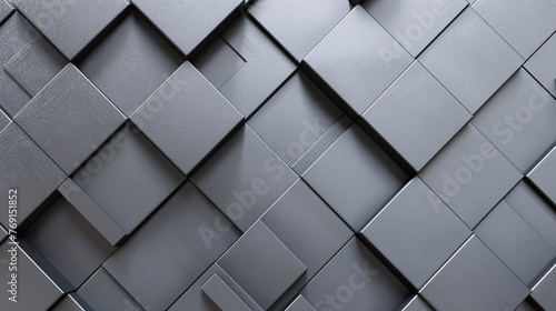 A close up of a silver colored block patterned floor