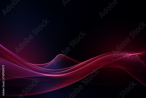 dark background illustration with maroon fluorescent lines, in the style of realistic maroon skies, rollerwave