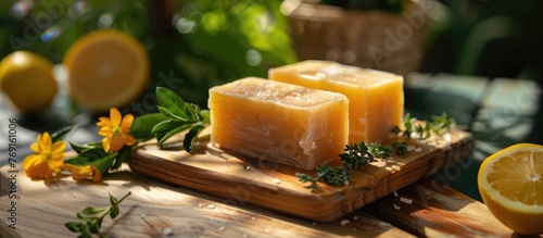 Natural plant-based soap.
