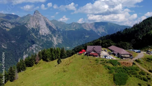 High mountain huts at the foot of Mount Coglians. Carnia to discover photo