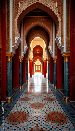Interior of the magnificent Palace in city photo