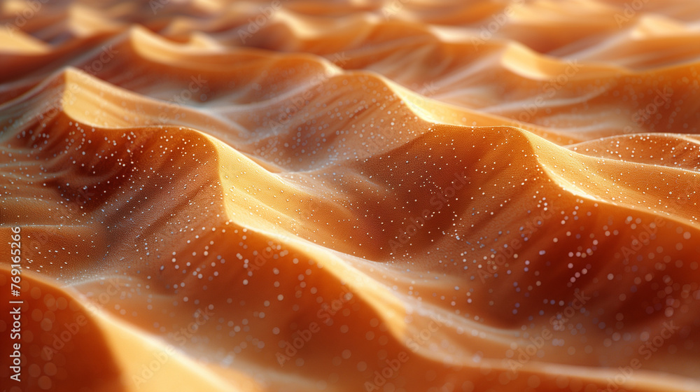 A sandy beach with a wave pattern. AI. A sandy beach with a wave pattern. AI.