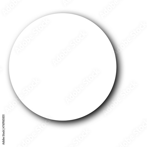 Realistic circle shadow effect for design