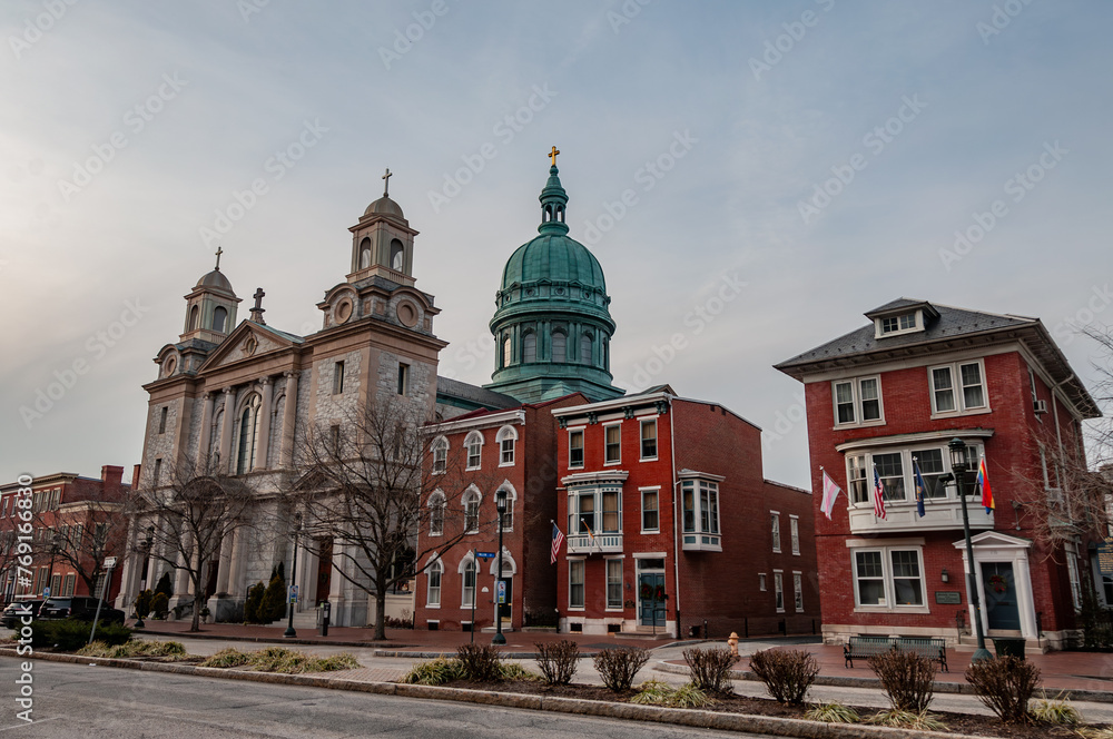 Historic Homes and Churches in Harrisburg Pennsylvania USA