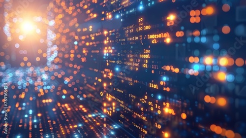 Wallpaper Mural abstract background of coding software for artificial intelligence, wallpaper Torontodigital.ca