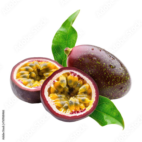 Passionfruit Isolated on a ...