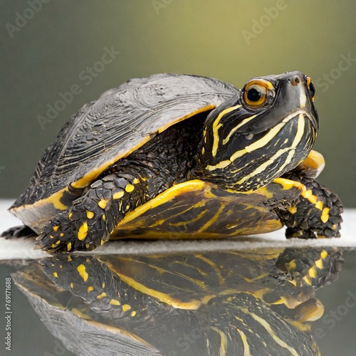 turtle on the rock