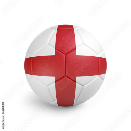 Soccer ball with England team flag, isolated on white background Free Download Soccer ball with England team flag, isolated on white background - GFXLoad