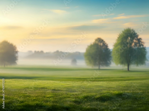 Beautiful summer natural landscape. Panoramic spring background.
