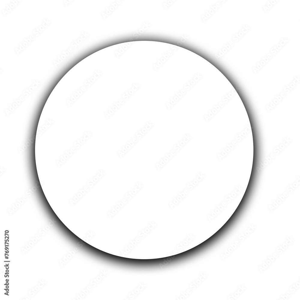 Realistic circle shadow effect for design