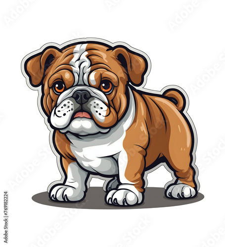 French Bulldog. Perfect for stickers, t-shirts or Design templates. Generative AI. V1