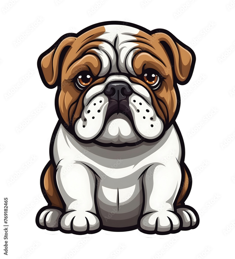 French Bulldog. Perfect for stickers, t-shirts or Design templates. Generative AI. V12