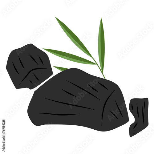 
vector bamboo charcoal illustration