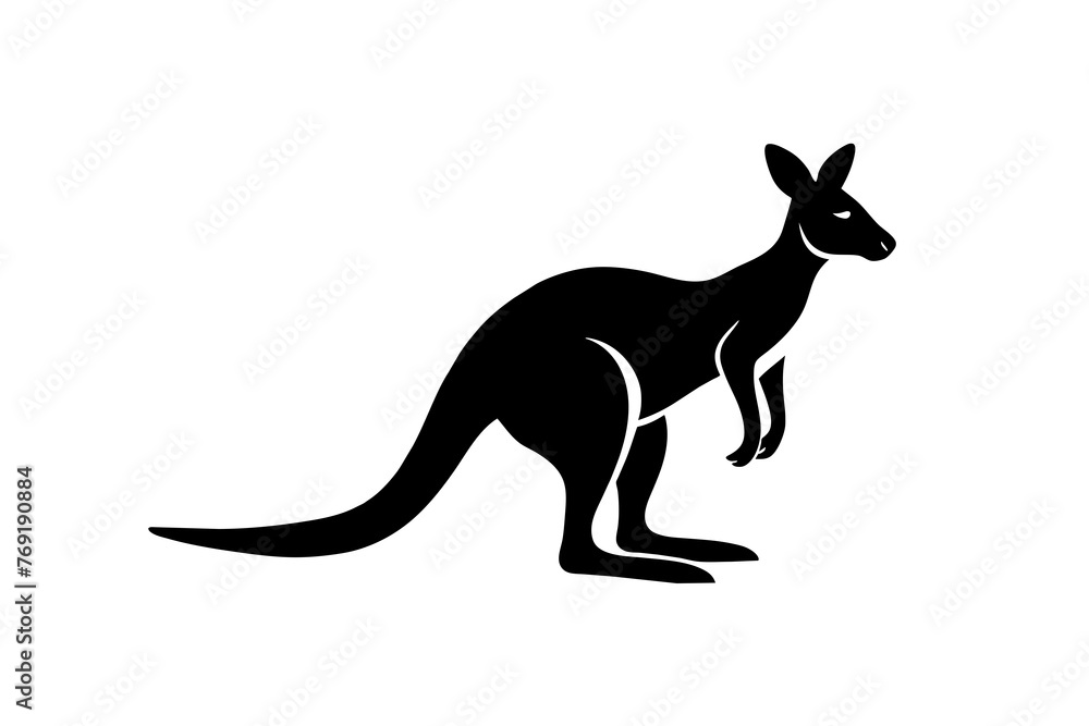 kangaroo silhouette vector illustration kangaroo silhouette vector illustration