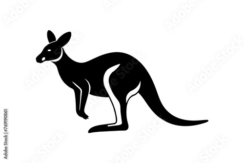 kangaroo silhouette vector illustration