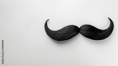 Fake mustache on a white background.
