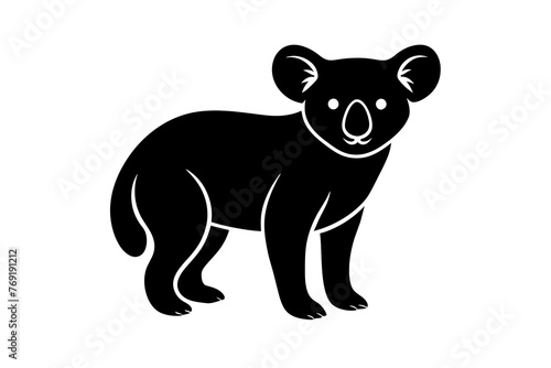 koala silhouette vector illustration