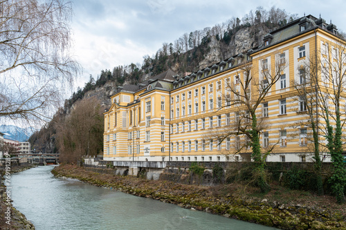 Feldkirch, Austria - March 15, 2024: The Vorarlberg State Conservatory is an Austrian conservatory based in the town of Feldkirch in Vorarlberg. photo