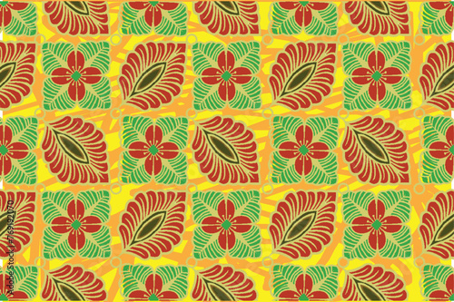 The Kembang Kates Batik motif and its development is a very exclusive motif. Suitable for various functions. Vector EPS 10